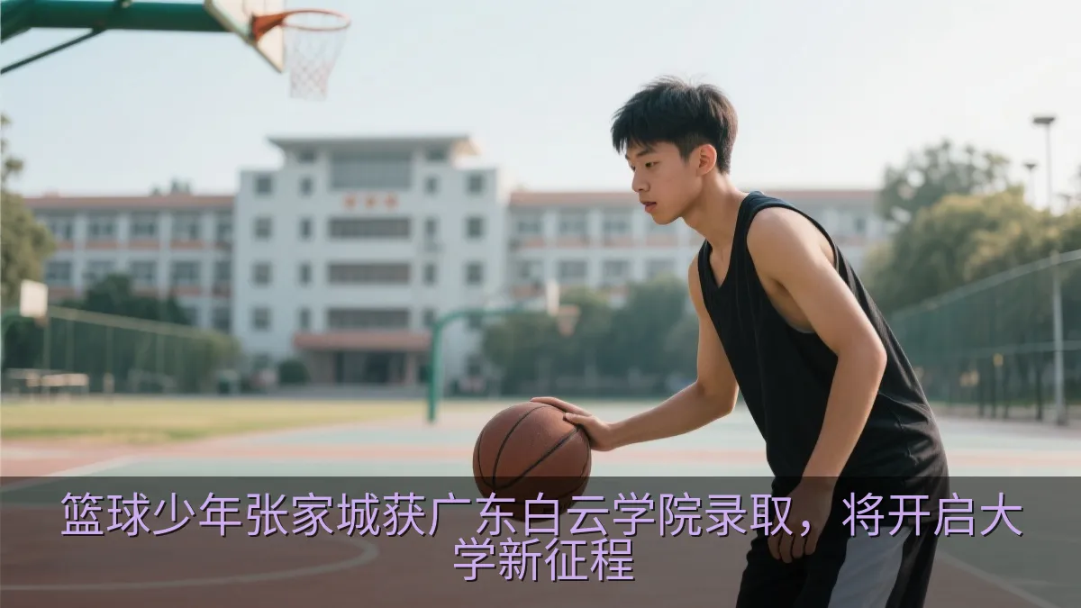 张家城手持篮球准备开启大学新生活